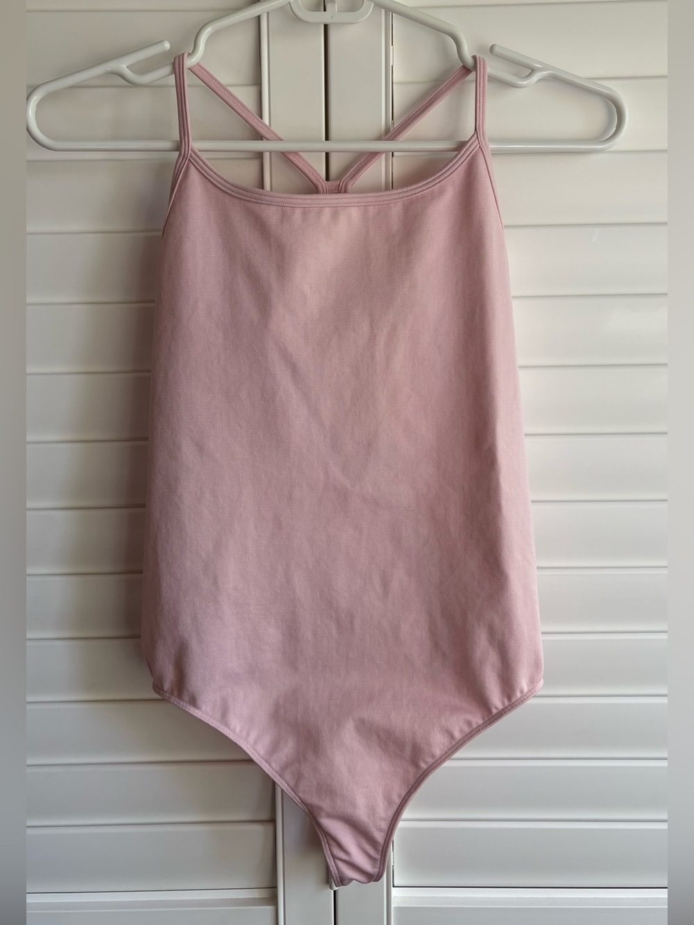TNA thong bodysuit size small pink